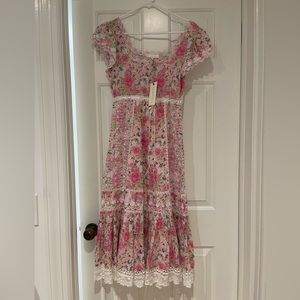 Love Shack Fancy romantic midi dress